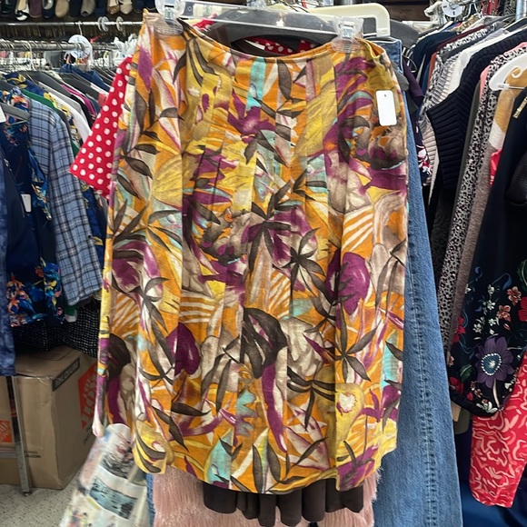 🔥Lafayette 148 New York Linen 10 Skirt - Picture 2 of 4